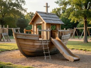 домик в форме кораблика