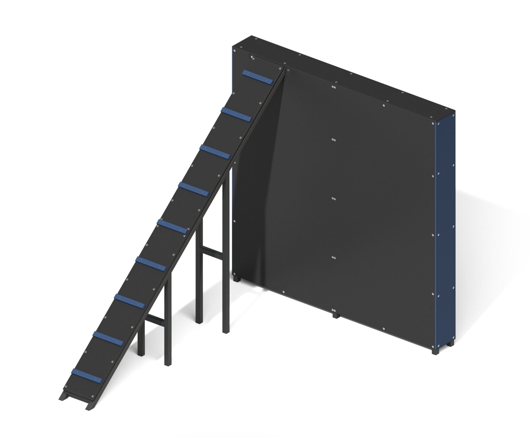 Полоса препятствий «Забор с наклонной доской»